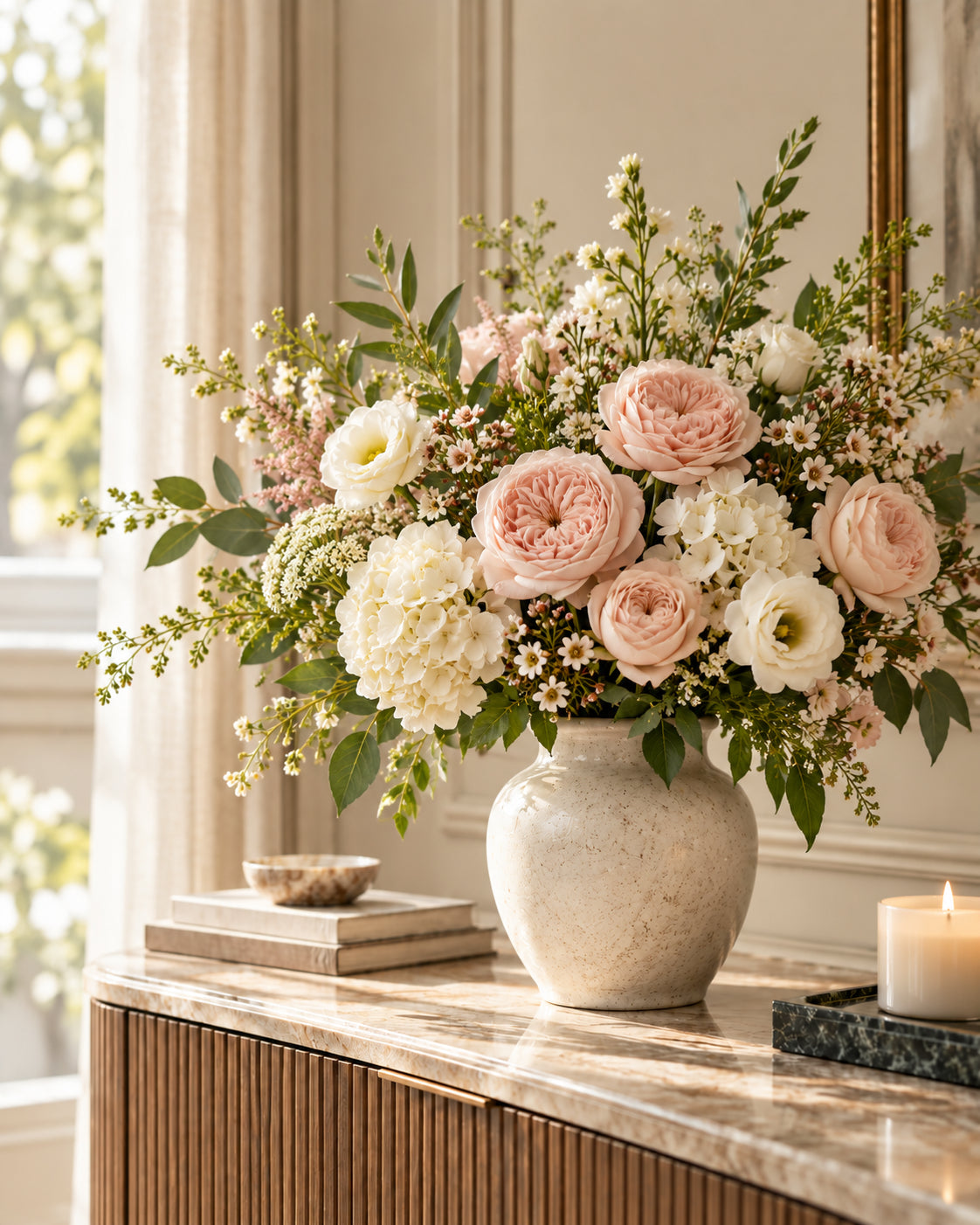 Everanthe blush arrangement